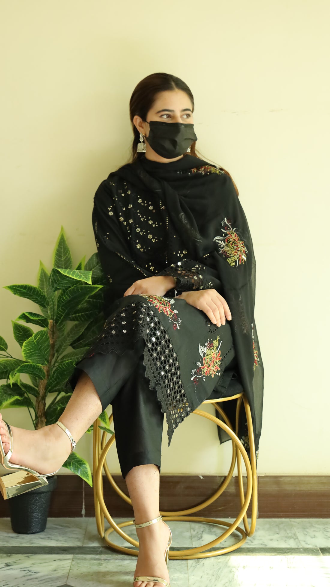 3 Piece-Embroided Lawn  Stitched